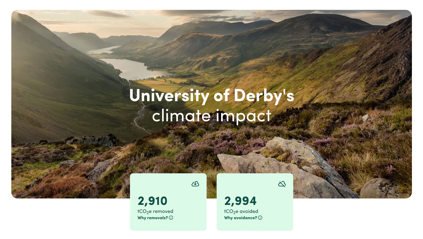 University of Derby Ecologi profile