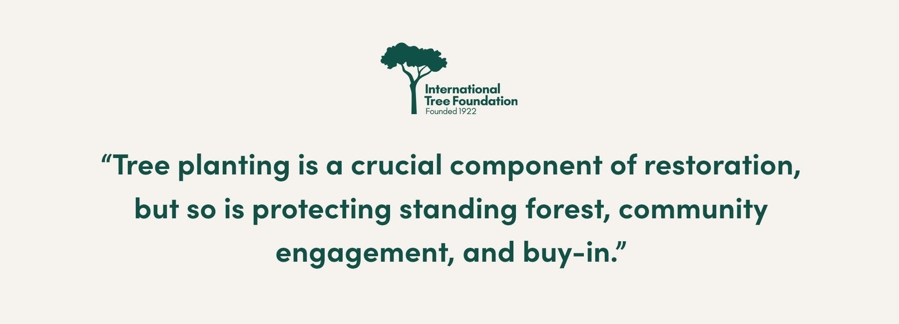 Tree planting is a crucial component of restoration, but so is protecting standing forest, community engagement, and buy-in.