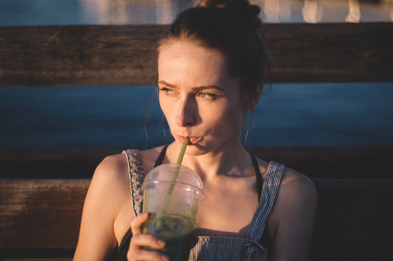 woman drinking